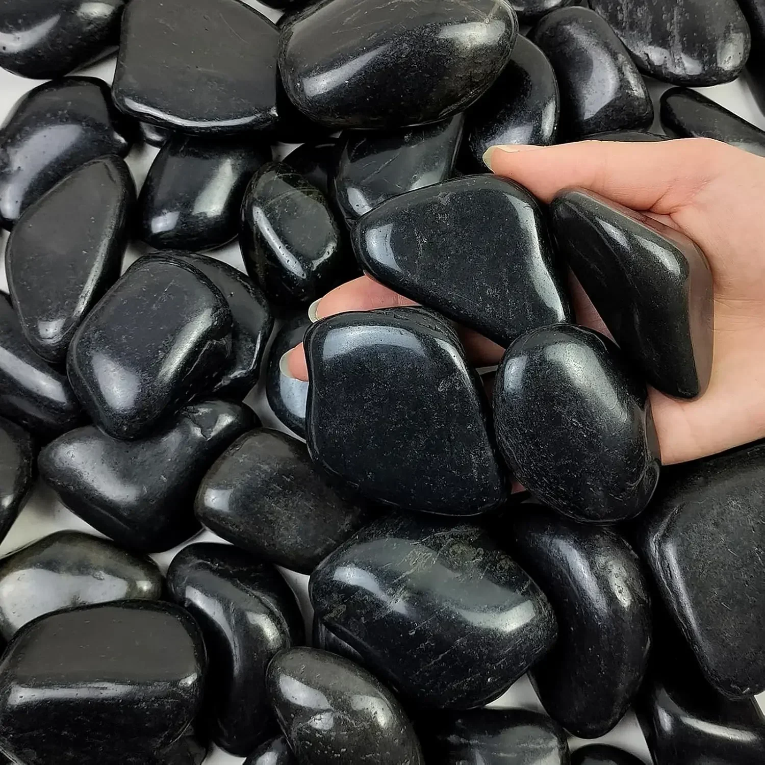 40 lbs Black River Rocks for L - Aquarium Plants recension och pris