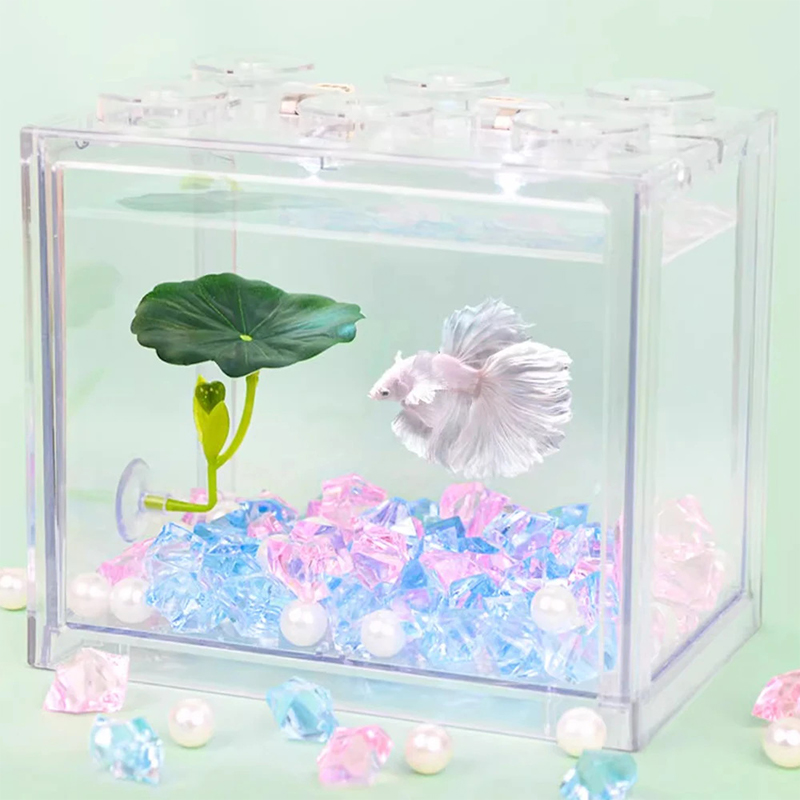 (Ce14)1/5PC Green Leaf Hammock - Aquarium Fish Betta recension och pris