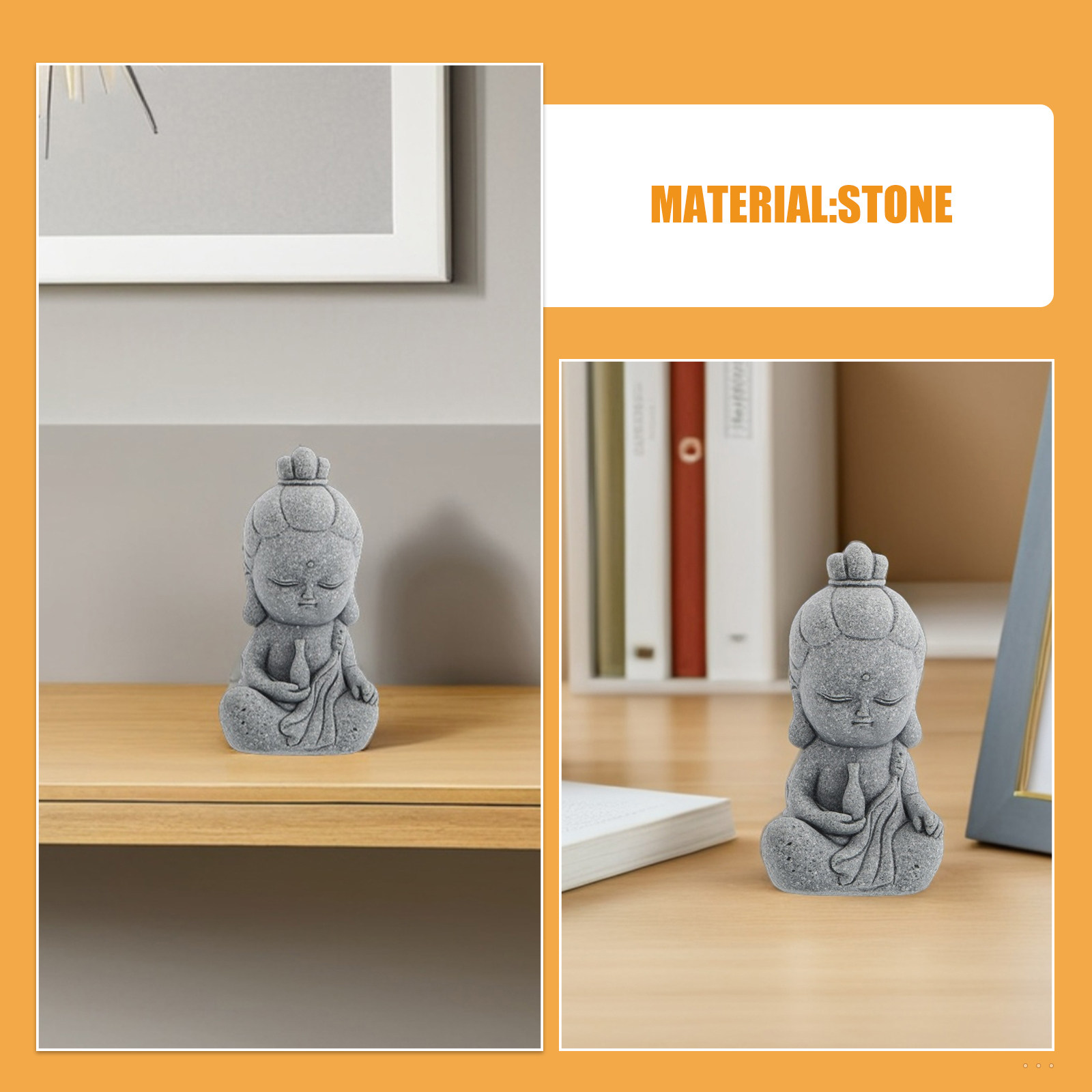Mini Guan Yin Buddha Sandstone - Aquarium Decor recension och pris