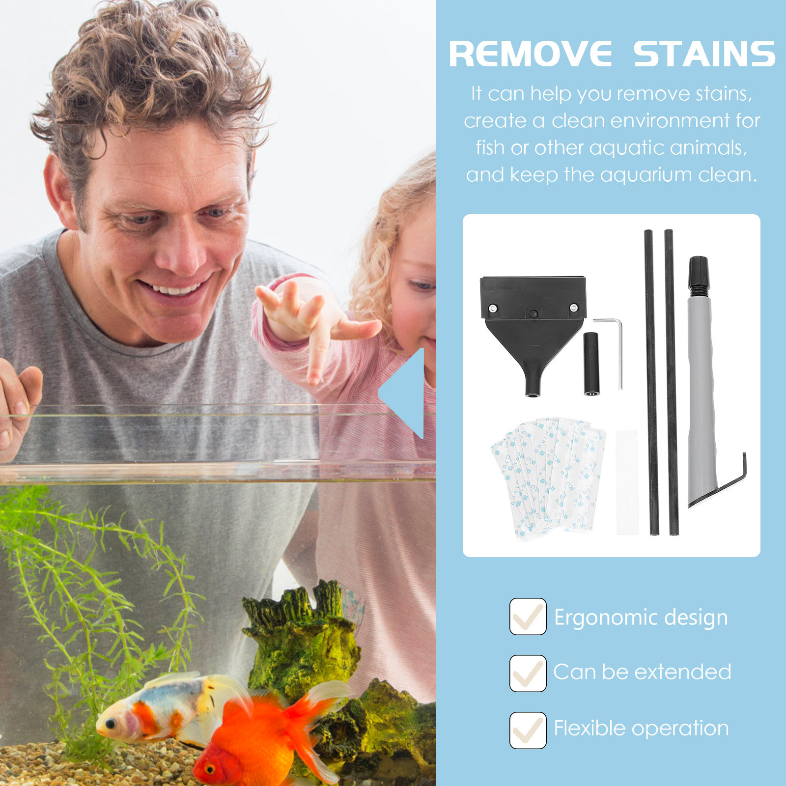 Aquarium Scraper Fish Tank Cle - Aquarium Fish Keeping recension och pris
