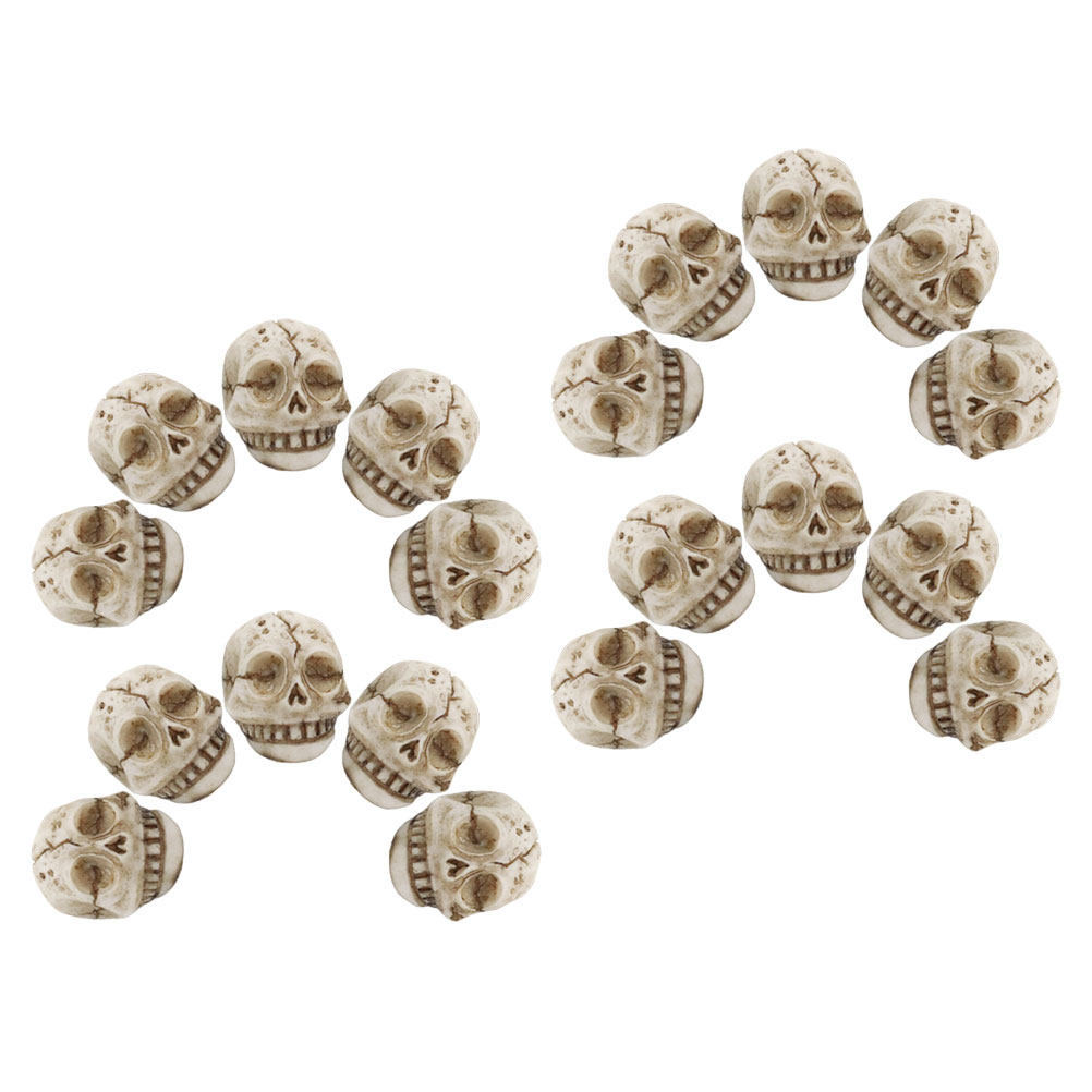 20Pcs Resin Smiling Skull Stat - Aquarium Decor recension och pris