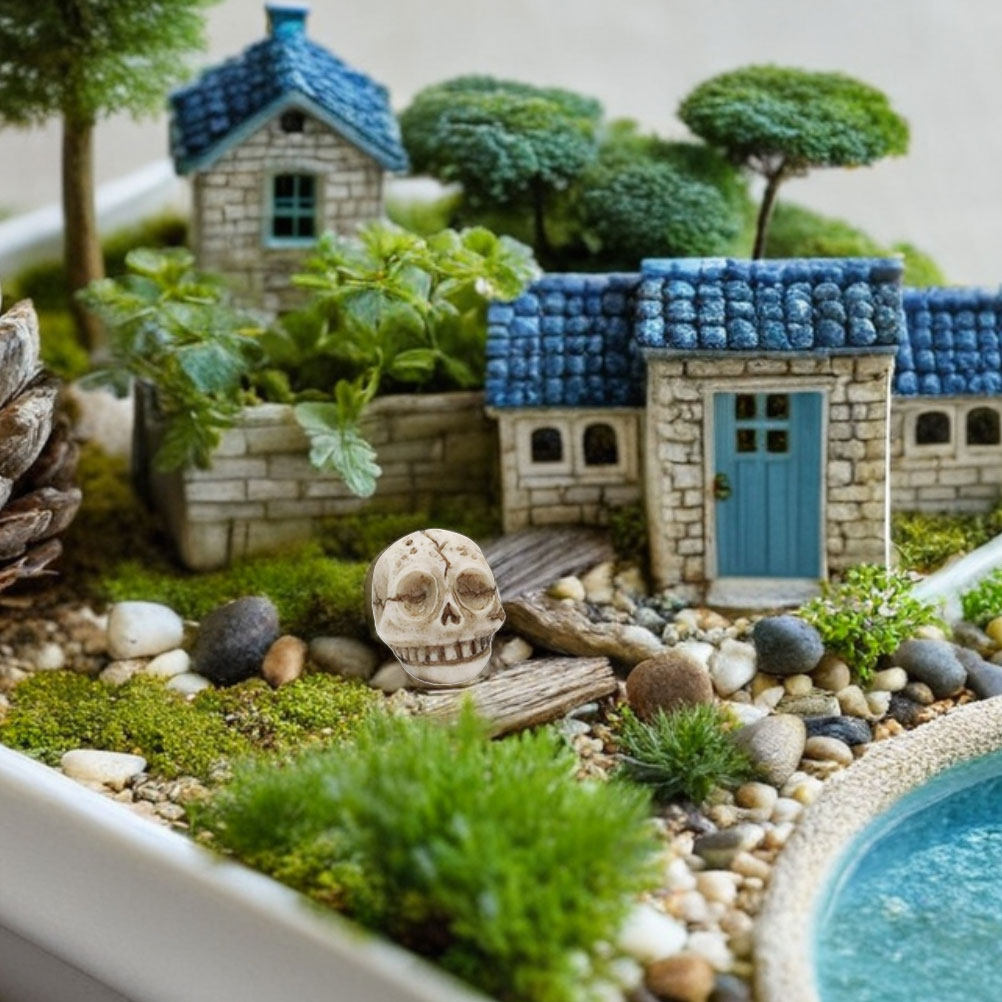 20Pcs Resin Smiling Skull Stat - Aquarium Decor recension och pris