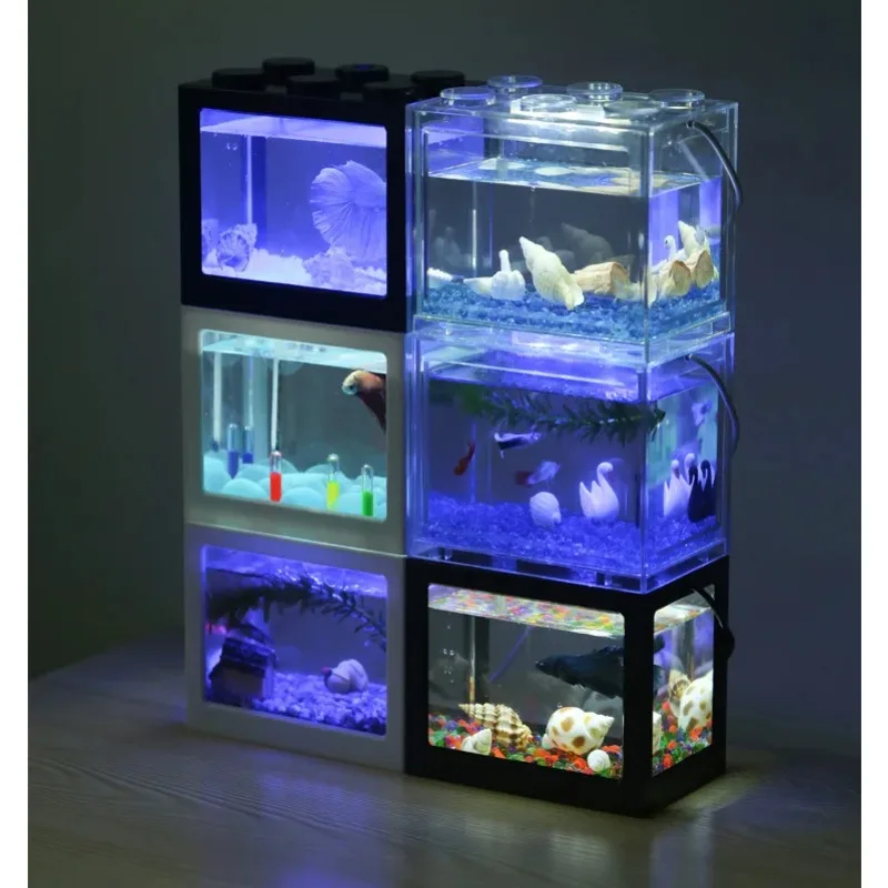 1L USB LED Desktop Mini Aquari - Aquarium Fish Betta recension och pris